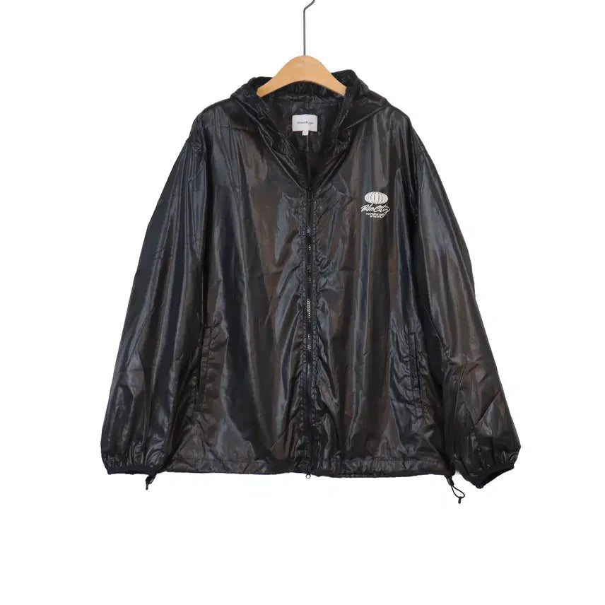 [BUNJANG] Urbandytype Lettering Hooded Windbreaker Black L / Urbandytype 레터링 후드 바람막이 블랙 L