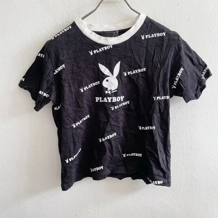 [BUNJANG] Playboy Short Sleeve T-Shirt / 55) 일본 플레이보이 숏 반팔티