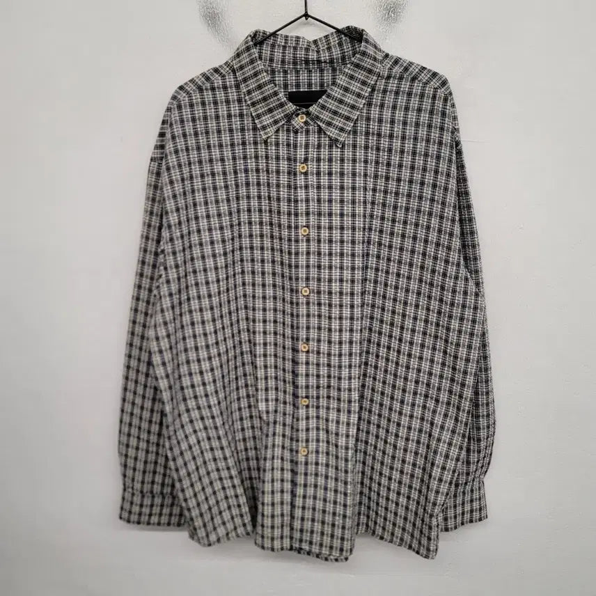 [BUNJANG] Bimono Modern Check Shirt (3XL/115) / [115/3XL] 바이모노 모던 체크 셔츠