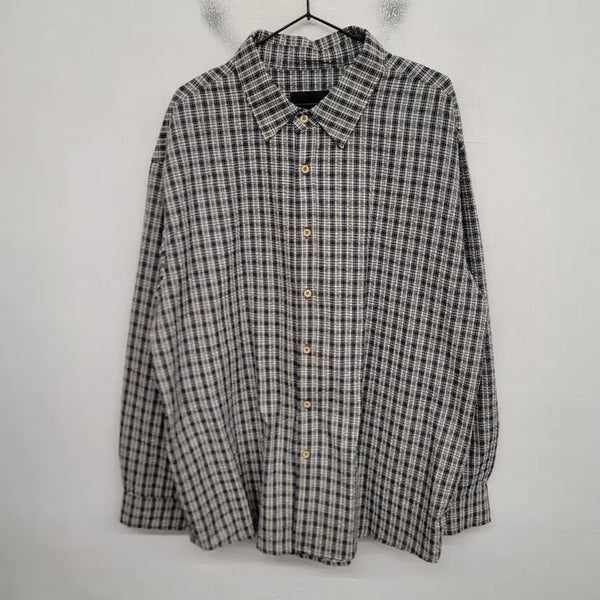 [BUNJANG] Bimono Modern Check Shirt (3XL/115) / [115/3XL] 바이모노 모던 체크 셔츠