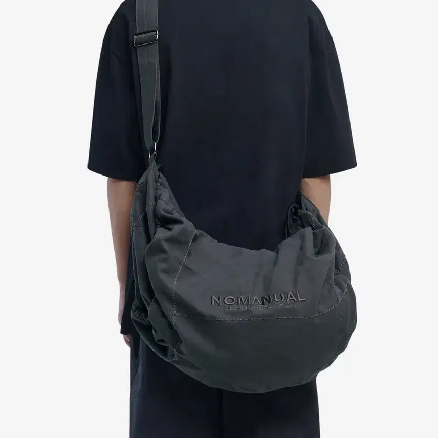 [BUNJANG] Nomaterial Shoulder Bag Dark Grey / 노매뉴얼 숄더백 다크그레이