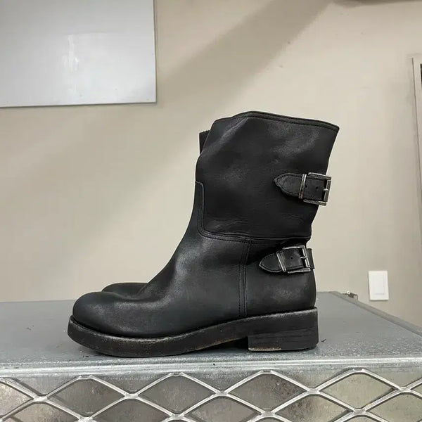 [BUNJANG] Giorgio Armani Leather Boots Black / 아르마니 레더부츠 블랙 36 (gr-5584)