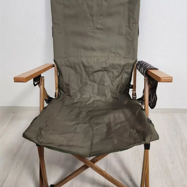 [BUNJANG] Polaris Silantium Camping Chair (Khaki) - Set of 2 / 폴라리스 실란티움 캠핑 의자 카키 (총2개)