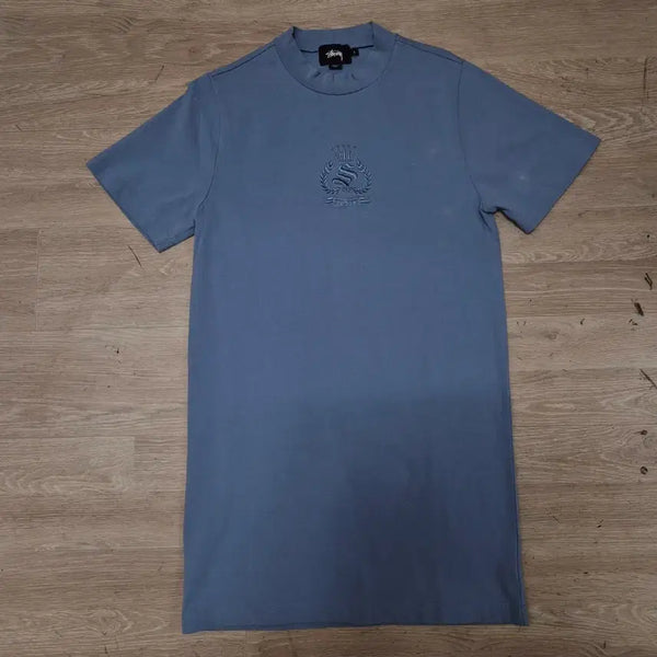 [BUNJANG] Stussy Crest Women's Big Logo Round Short Sleeve Dress S / 스투시 크레스트 여성 빅로고 라운드 반팔 원피스 S(90)