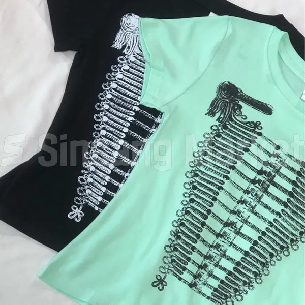 [BUNJANG] Mintcore Napoleon Braided Short Sleeve T-Shirt / [빠른발송] 민트코어 나폴레옹 브레이드 반팔티 키치 힙 유니크 여름