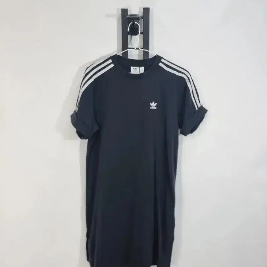 [BUNJANG] Adidas Short Sleeve T-Shirt Dress - Black, XS / 아디다스 원피스 반팔티 드레스 블랙 xs