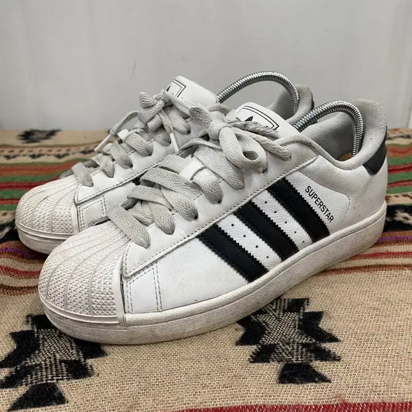 [BUNJANG] Adidas Superstar White Sneakers 260 / 아디다스 슈퍼스타 화이트 스니커즈 운동화 260 X02053