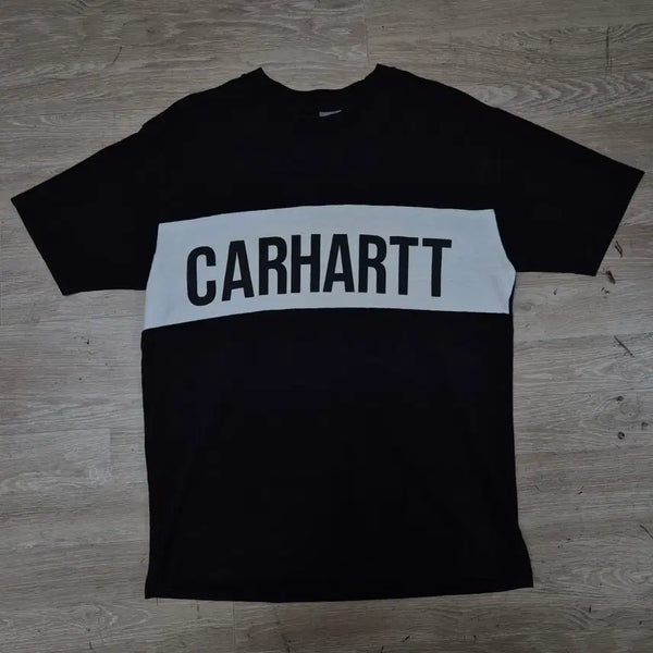 [BUNJANG] Carhartt WIP Big Logo Line Short Sleeve T-Shirt M / 칼하트 WIP 빅로고 라인 반팔 티셔츠 M(95)