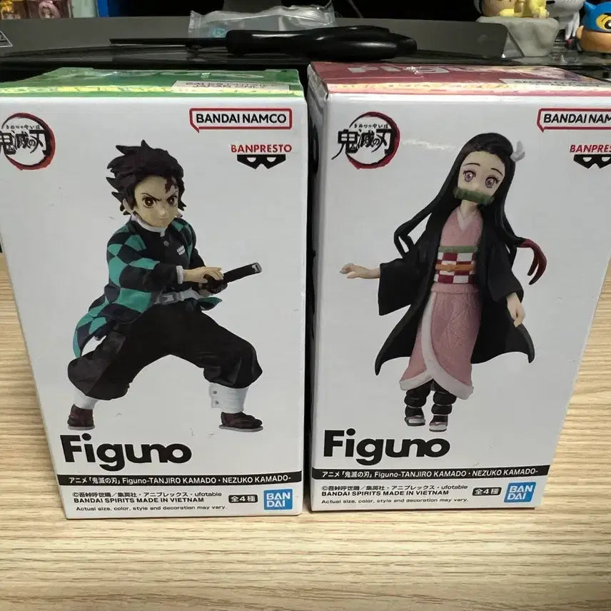 [BUNJANG] Demon Slayer Tanjiro & Nezuko Figure Set / 귀멸의 칼날 탄지로 네즈코 피규노 피규어