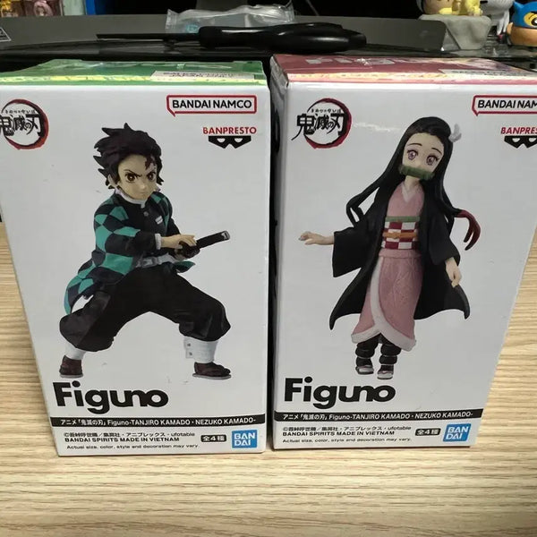 [BUNJANG] Demon Slayer Tanjiro & Nezuko Figure Set / 귀멸의 칼날 탄지로 네즈코 피규노 피규어