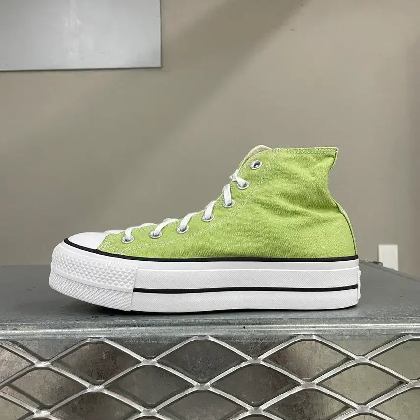 [BUNJANG] Converse All Star Platform Vitality Green 245 / 컨버스 올스타 플랫폼 바이탈리티 그린 245 (gr-5585)