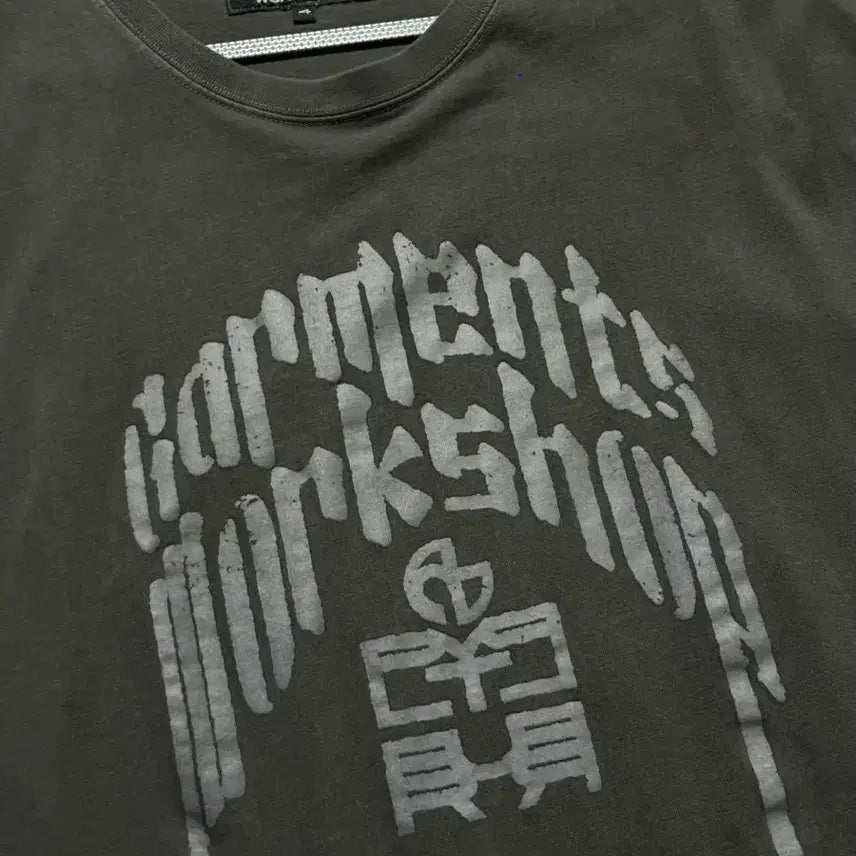 [BUNJANG] Politeru x Nomadual Collaboration Short Sleeve T-Shirt Charcoal / 폴리테루 노매뉴얼 반팔티 차콜 4