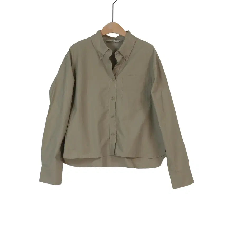 [BUNJANG] OHOR Cropped Shirt Jacket Beige (Size 77) Oversized Fit / OHOR 크롭 셔츠 자켓 베이지 77 오버핏