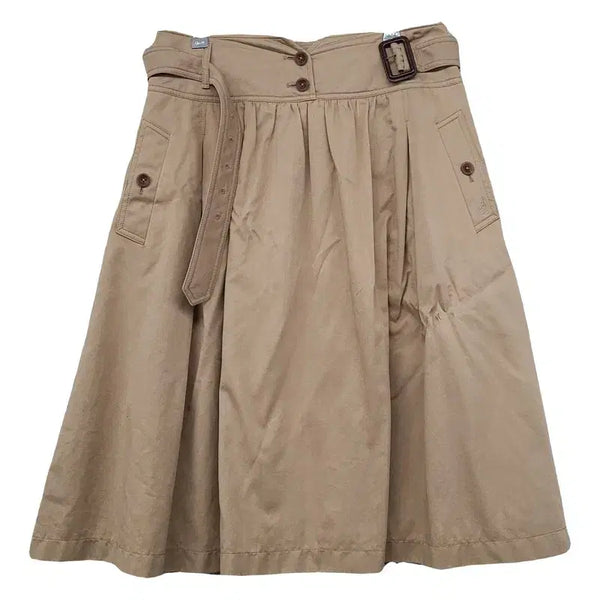 [BUNJANG] Beanpole Beige Belted Skirt / 빈폴 베이지 벨티드 스커트 76-101