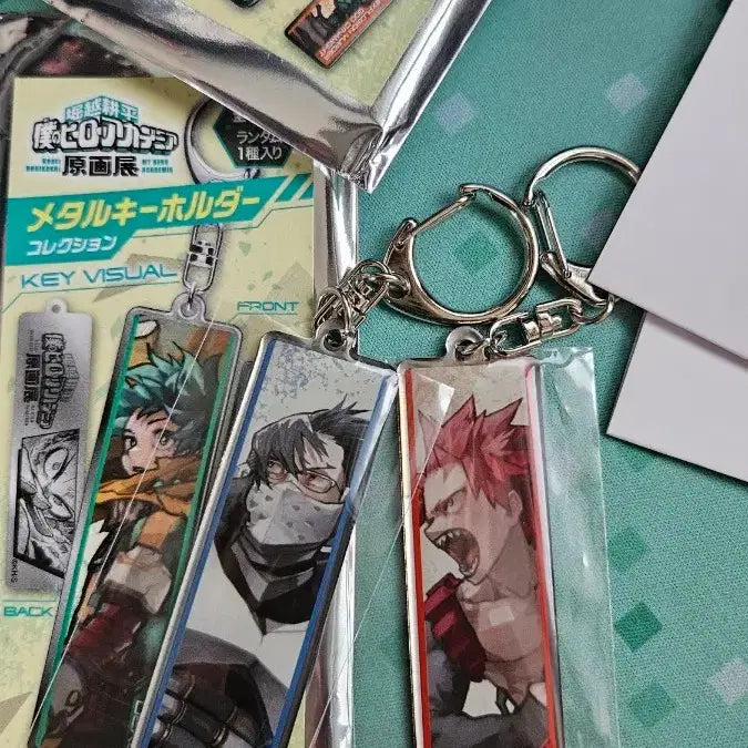 [BUNJANG] My Hero Academia Original Art Exhibition Metal Keyring - Iida, Kirishima / 히로아카 원화전 메탈키링 이이다, 키리시마