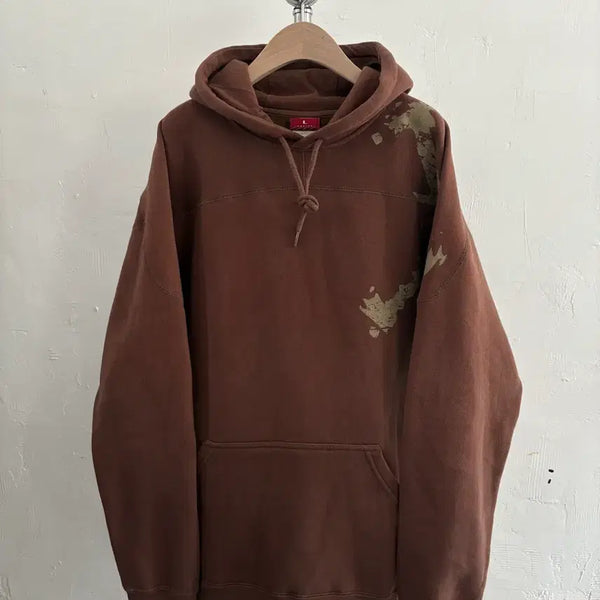 [BUNJANG] Oakley Skull Printing Hoodie / Oakley 오클리 브라운 스컬 프린팅 후드티