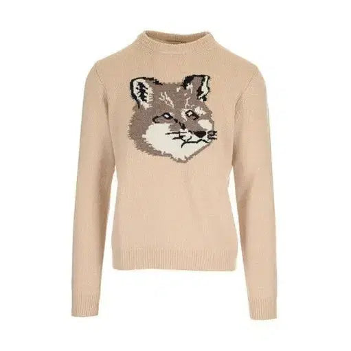[BUNJANG] Maison Kitsuné Big Fox Head Pullover Knit / 메종키츠네 빅 폭스 헤드 풀오버 니트