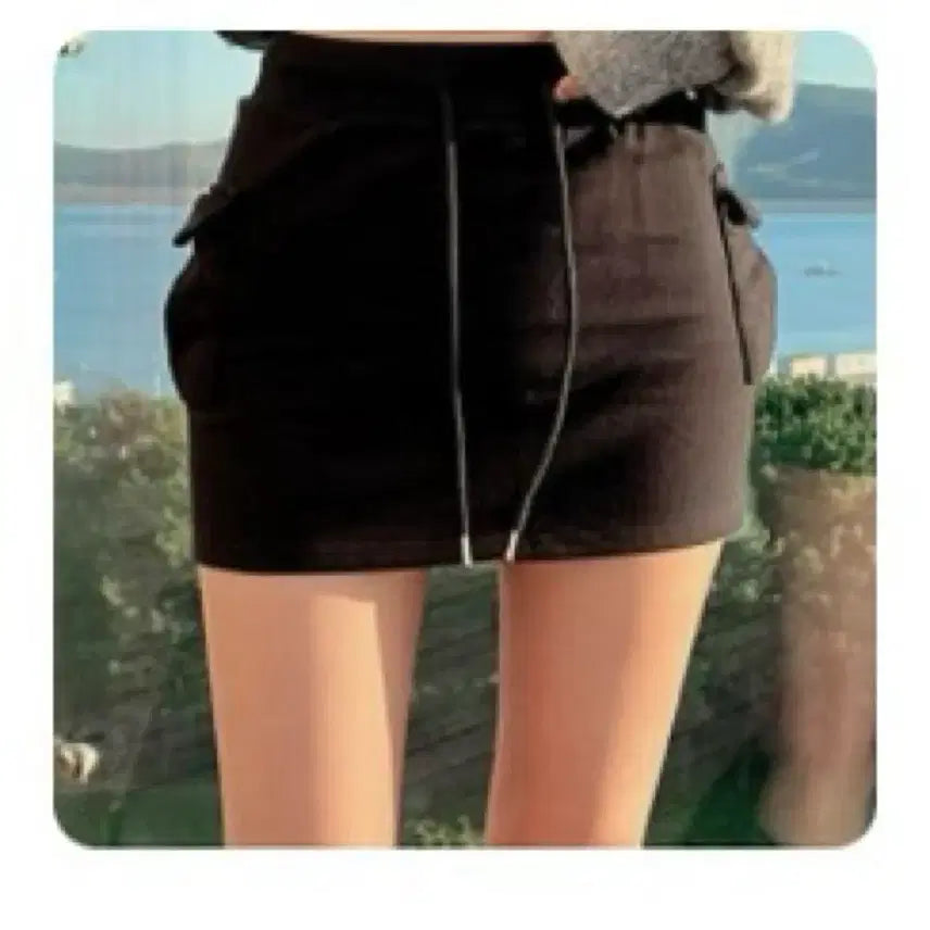 [BUNJANG] Hipnatic Mo-jin Cargo Mini Skirt - Wine / 히프나틱 모진 카고 스커트 와인컬러 미니스커트 초미니스커트
