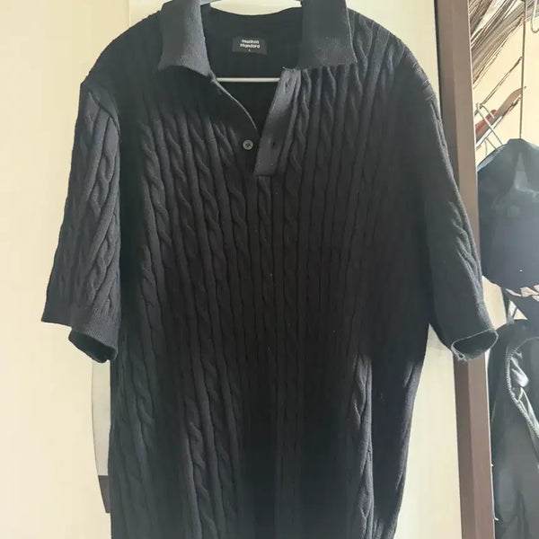 [BUNJANG] Musinsa Cable Knit Black L / 무신사 케이블 니트 블랙