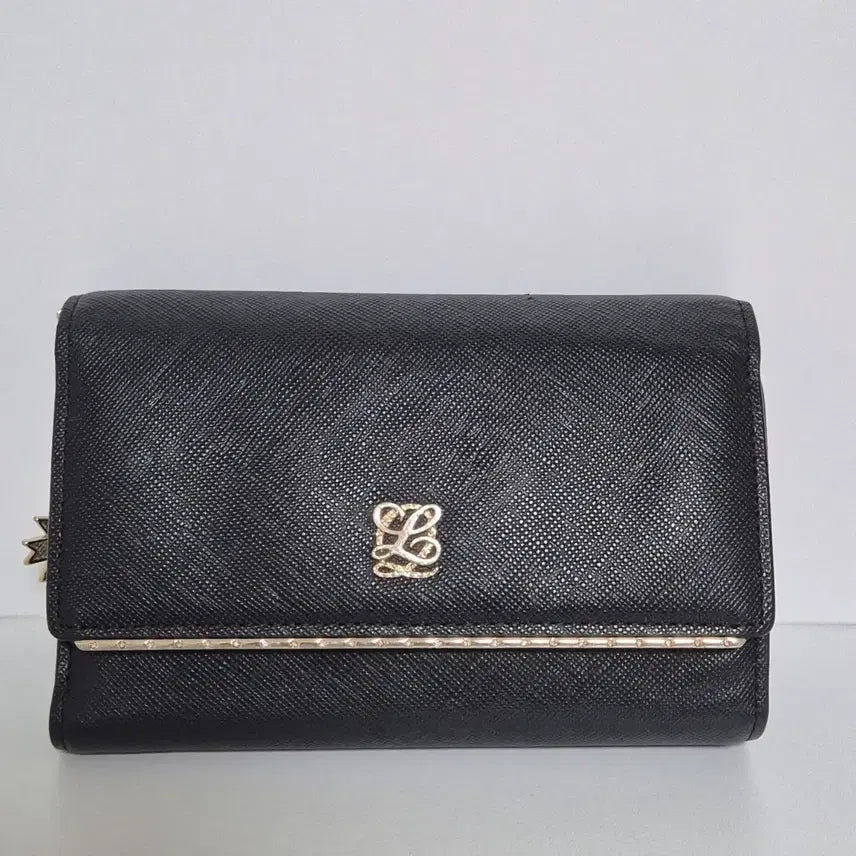 [BUNJANG] Louis Quatorze Black Bifold Wallet / 루이까또즈 블랙 중지갑