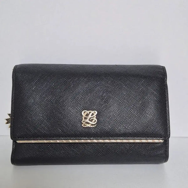 [BUNJANG] Louis Quatorze Black Bifold Wallet / 루이까또즈 블랙 중지갑