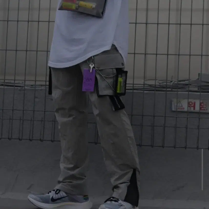 [BUNJANG] Next Door Lips Reflective Cargo Pants / 넥스트도어립스 리플렉티브 카고 팬츠 3size _ 남성,XL 추천