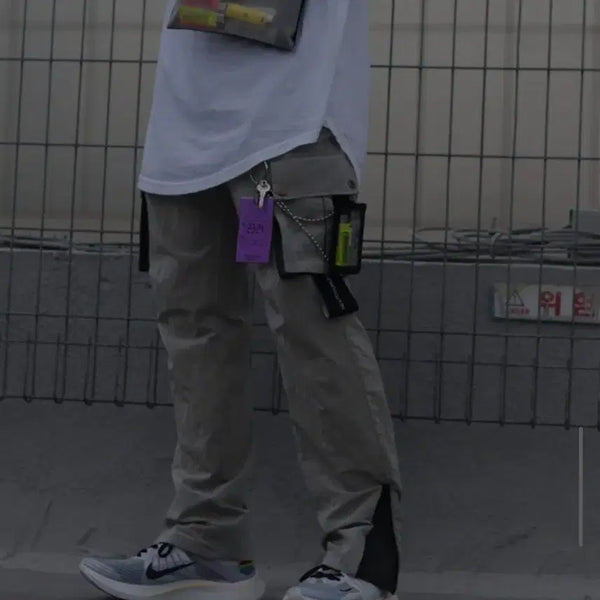 [BUNJANG] Next Door Lips Reflective Cargo Pants / 넥스트도어립스 리플렉티브 카고 팬츠 3size _ 남성,XL 추천
