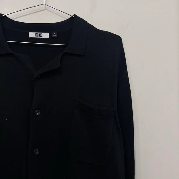 [BUNJANG] Uniqlo Open Collar Slim Knit Cardigan / 유니클로 오픈 카라 슬림 니트 가디건