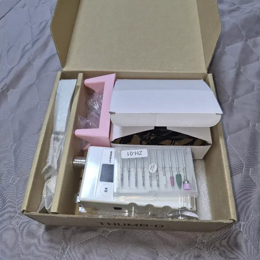 [BUNJANG] Seshin Drill D Nail Drill Machine Set White / 세신드릴 D 네일 드릴기 세트 화이트