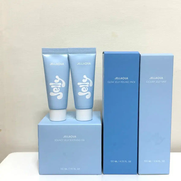 [BUNJANG] ZELAKUA Soothing Gel, Peeling Pack, Jelly Mist, Moisturizing Cream Skincare Set / [젤라쿠아] 수딩젤 각질정리 필링팩 젤리 미스트 수분크림 스킨케어