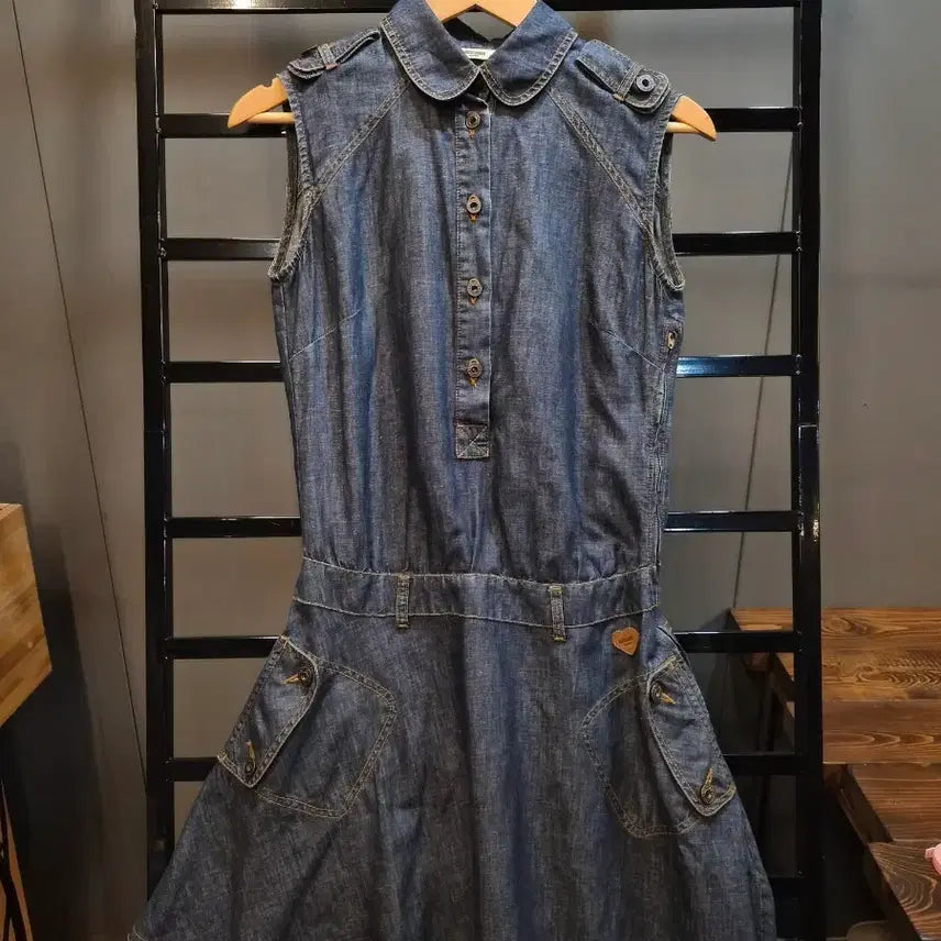 [BUNJANG] Moschino Jeans Vintage Denim Dress / [40] 모스키노 진 데님 원피스 여성 빈티지 드레스 8.9