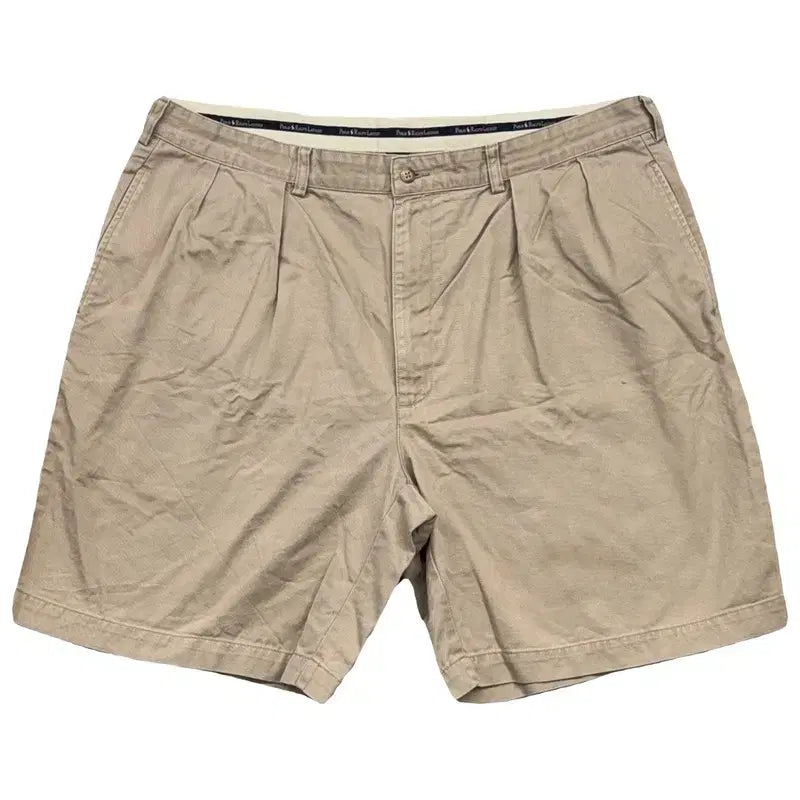 [BUNJANG] Polo Ralph Lauren Beige Two-Tuck Chino Shorts Size 40 / 폴로 랄프로렌 베이지 투턱 치노 반바지 40