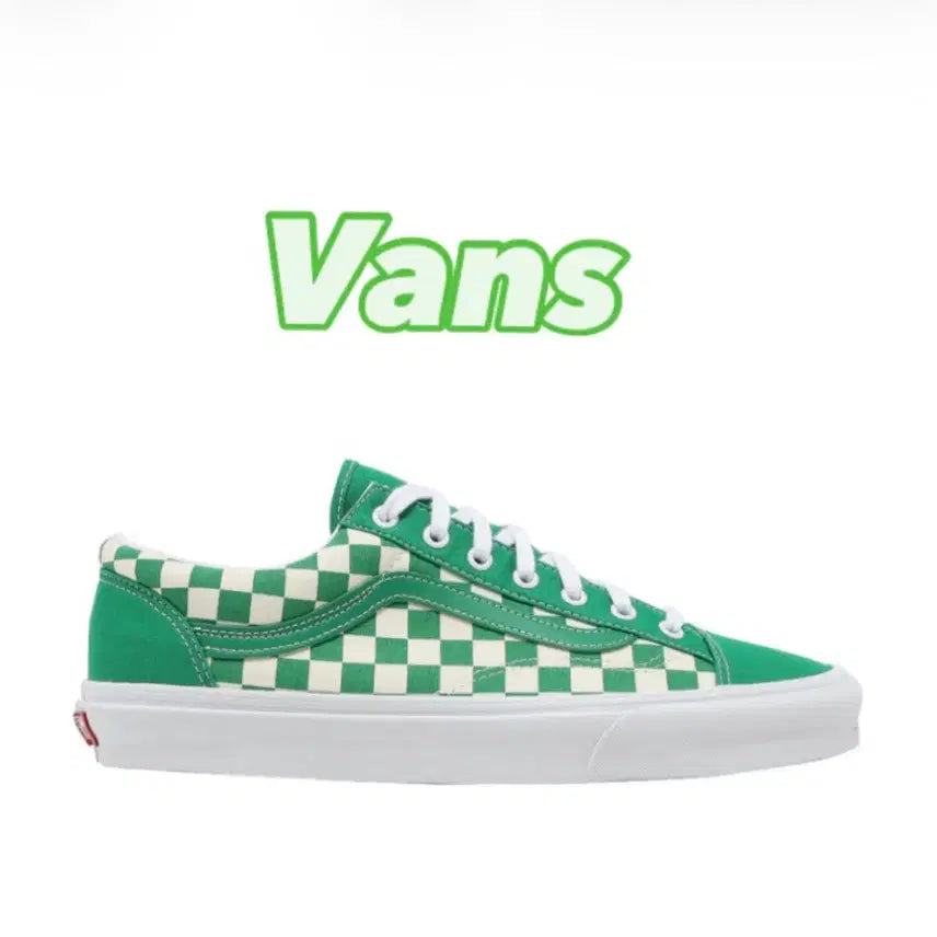 [BUNJANG] Vans Style 36 Checkerboard Jolly Green / 반스 스타일 36 체커보드 졸리 그린
