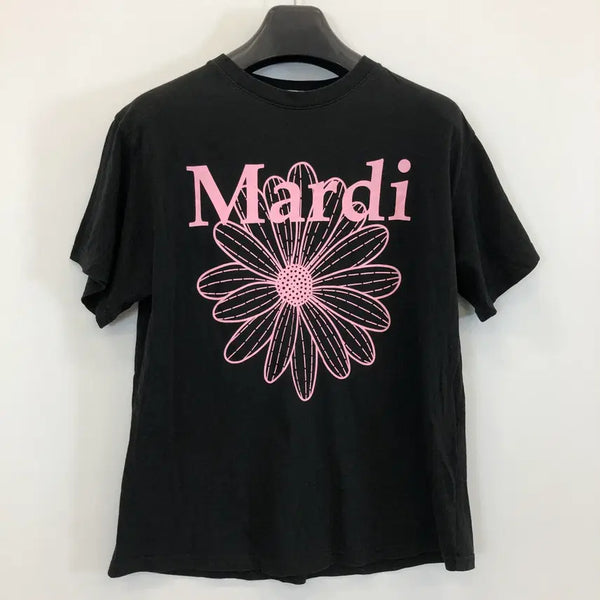 [BUNJANG] Mardi Mercredi Flower Blackpink Short Sleeve T-Shirt FREE / 마르디메크르디 플라워 핑크반팔 FREE