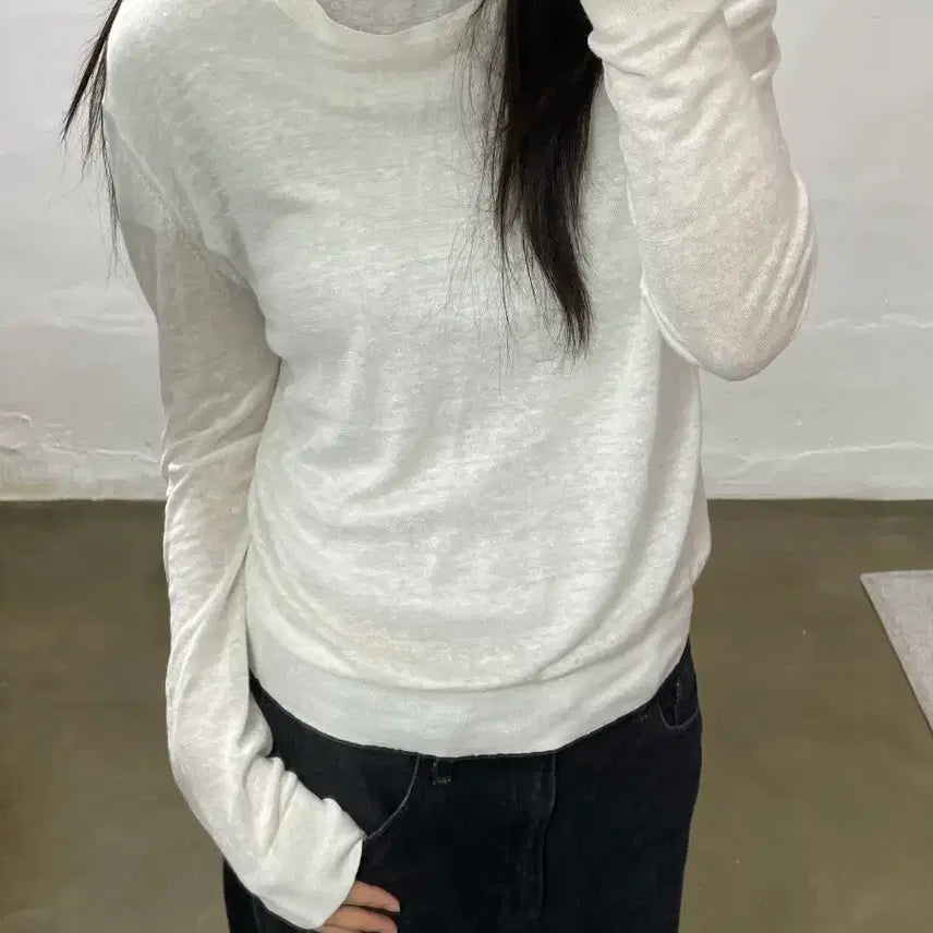 [BUNJANG] Theory White Knit Top / Theory 화이트 니트 M