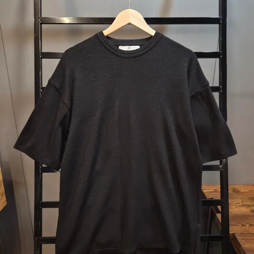 [BUNJANG] ZIO SONGZIO Oversized Knit Short Sleeve T-Shirt / [105] 지오송지오 오버사이즈 니트 반팔 티셔츠 6.5