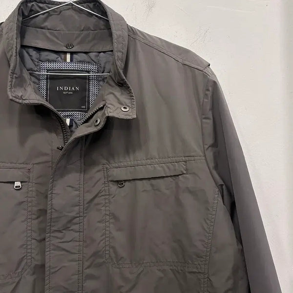 [BUNJANG] Indian Homme China Collar Nylon Field Jacket / 인디안 옴므 차이나카라 나일론 야상 자켓