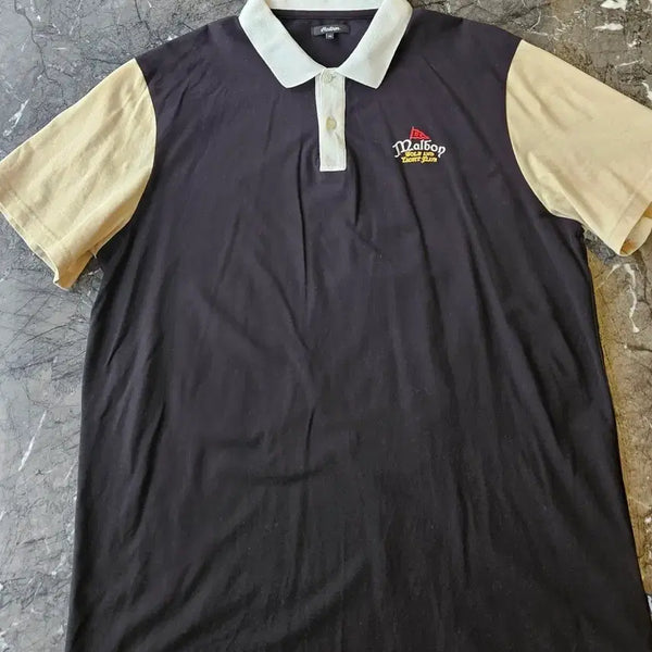[BUNJANG] Malbon Golf Yacht Short Sleeve Polo Shirt XL / 말본 골프 요트 반팔 폴로 카라티 XL