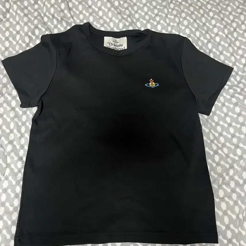 [BUNJANG] Vivienne Westwood Black Logo Short Sleeve T-Shirt / 비비안웨스트우드 블랙 로고 반팔 티셔츠