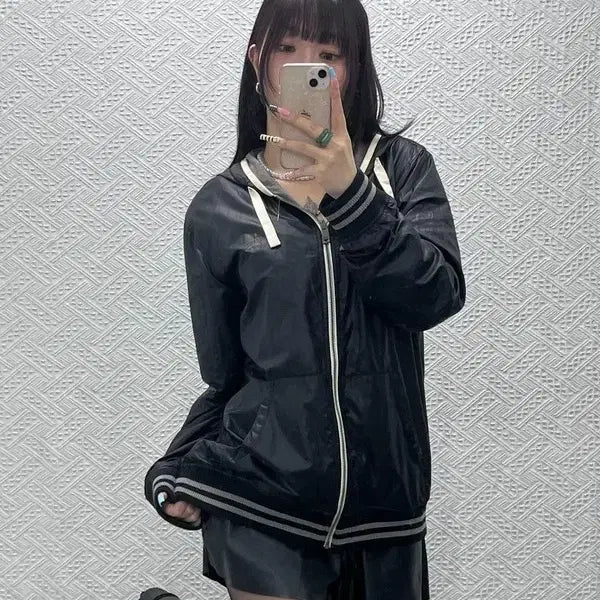 [BUNJANG] Burberry Black Label Casual Reversible Windbreaker Hoodie Zip-up Size 3 / 버버리 블랙라벨 캐주얼 리버시블 바람막이 후드집업 3 C12870