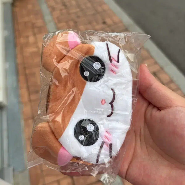 [BUNJANG] Hamtaro Face Pouch / 방가방가햄토리 파우치