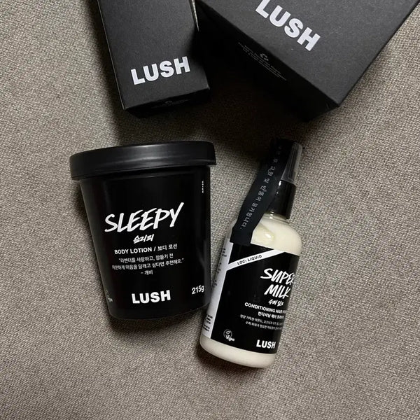 [BUNJANG] LUSH Super Milk & Sleepy Hair Treatment & Body Lotion Set / 러쉬 슈퍼밀크 & 슬리피