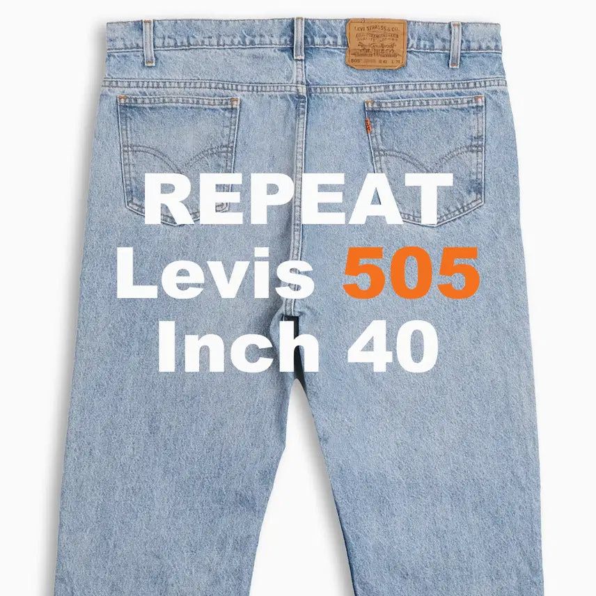 [BUNJANG] Levi's 505 Orange Tab Light Wash 90s Regular Fit Jeans (40 Inch) / 리바이스 505 오렌지탭 연청 90s 40 인치 OR5054237