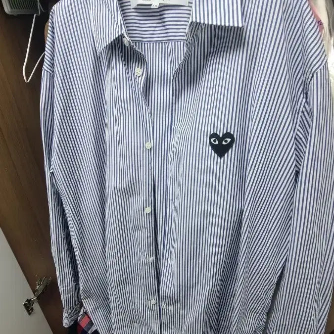 [BUNJANG] Comme des Garçons Play Striped Shirt XXL / 꼼데가르송 정품 스프라이트 셔츠 xxl