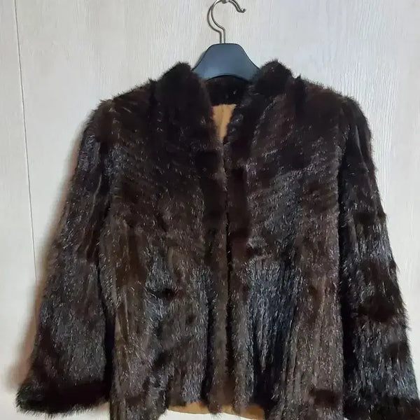 [BUNJANG] Real Mink Fur Short Jacket / 밍크 코트 자켓 천연 리얼 쪽밍크 숏