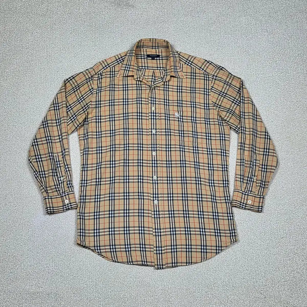 [BUNJANG] Burberry London Classic Nova Check Long Sleeve Shirt / [버버리] 런던 클래식 노바체크 긴팔 셔츠 | S00537