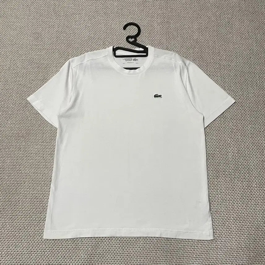 [BUNJANG] Lacoste Round Neck Short Sleeve T-Shirt White / L 라코스테 라운드 반팔티 B.8022