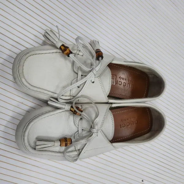 [BUNJANG] Gucci Tassel Loafers White / 구찌 태슬 로퍼 화이트