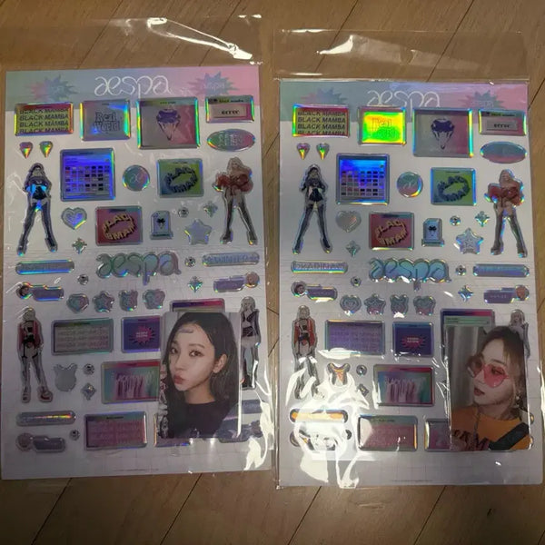 [BUNJANG] Aespa Karina Winter Epoxy Sticker Set Photocard / 에스파 카리나, 윈터 에폭시 스티커 세트