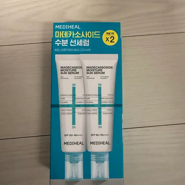 [BUNJANG] Mediheal Madecassoside Moisture Sun Serum 2-Pack / 메디힐 마데카소사이드 수분 선세럼 2개입